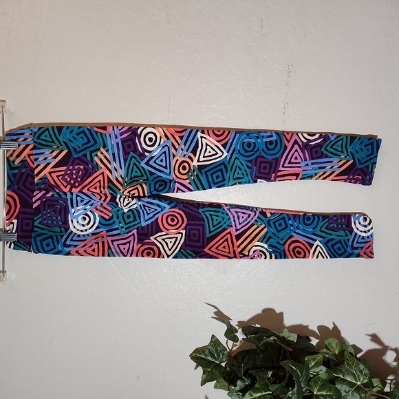 LULAROE L/XL Patterned Stretch Pant Legging - Picture 1 of 7